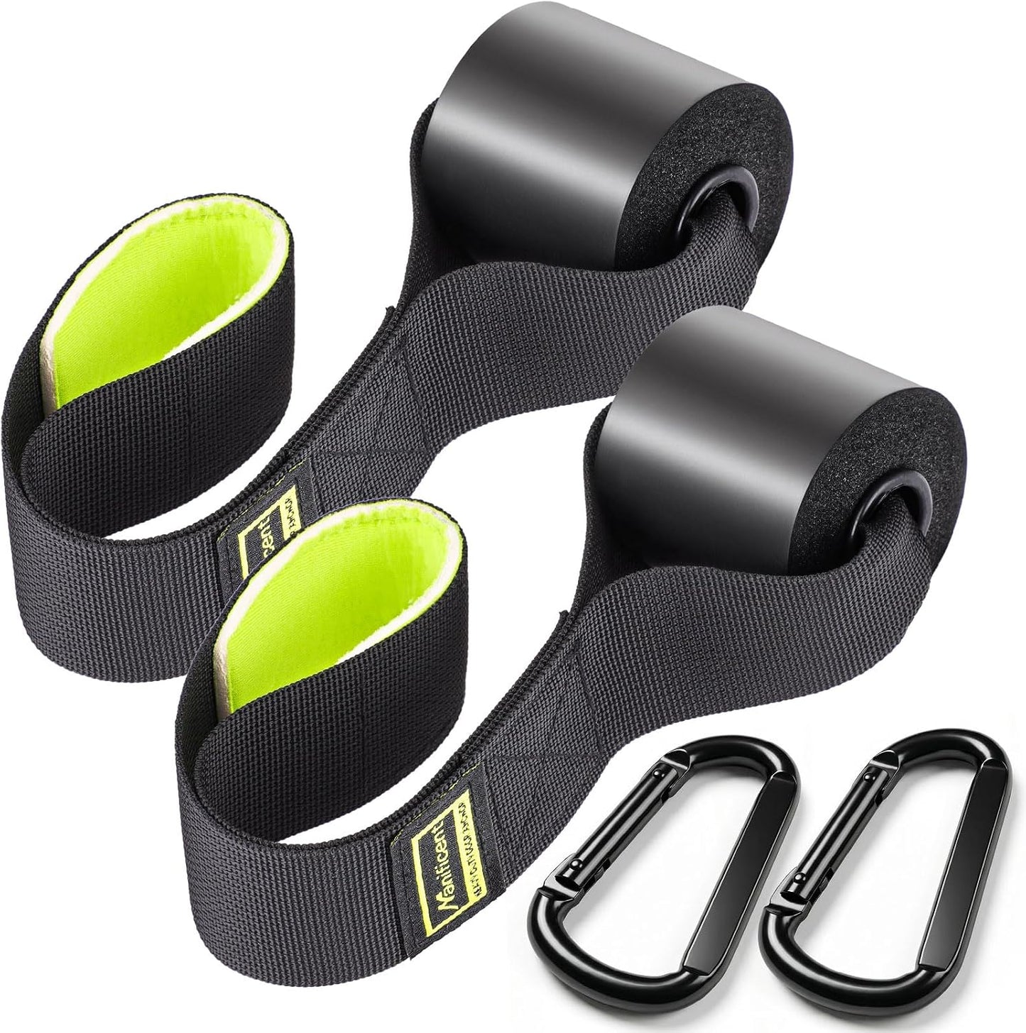 Manificent Door Anchor for Resistance Bands, Heavy Duty Padded Door Anchor System Door Hook, Must-Have Workout Exercise Bands Attachment Compatible for Loop Bands, Resistance Tube