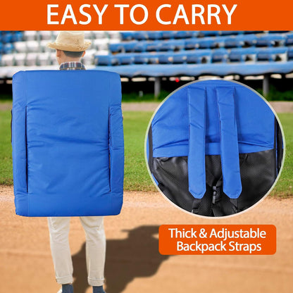 LEMY 20.5"/ 25" Wide Adjustable Stadium Seat for Bleachers Portable Water Resistant Stadium Chair with Back/Arms/Cushion for Outdoor or Indoor