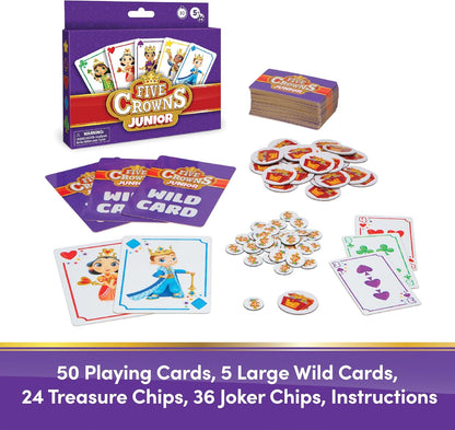 Five Crowns Rummy Style Card Game for Kids and Adults, Family Game Night