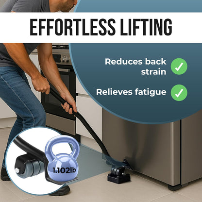 Furniture Lifter Tool Set – Heavy Duty Steel Lever & 3 Sliding Pads – Lifts up to 550 lbs – Ideal for Moving Sofas, Appliances & More