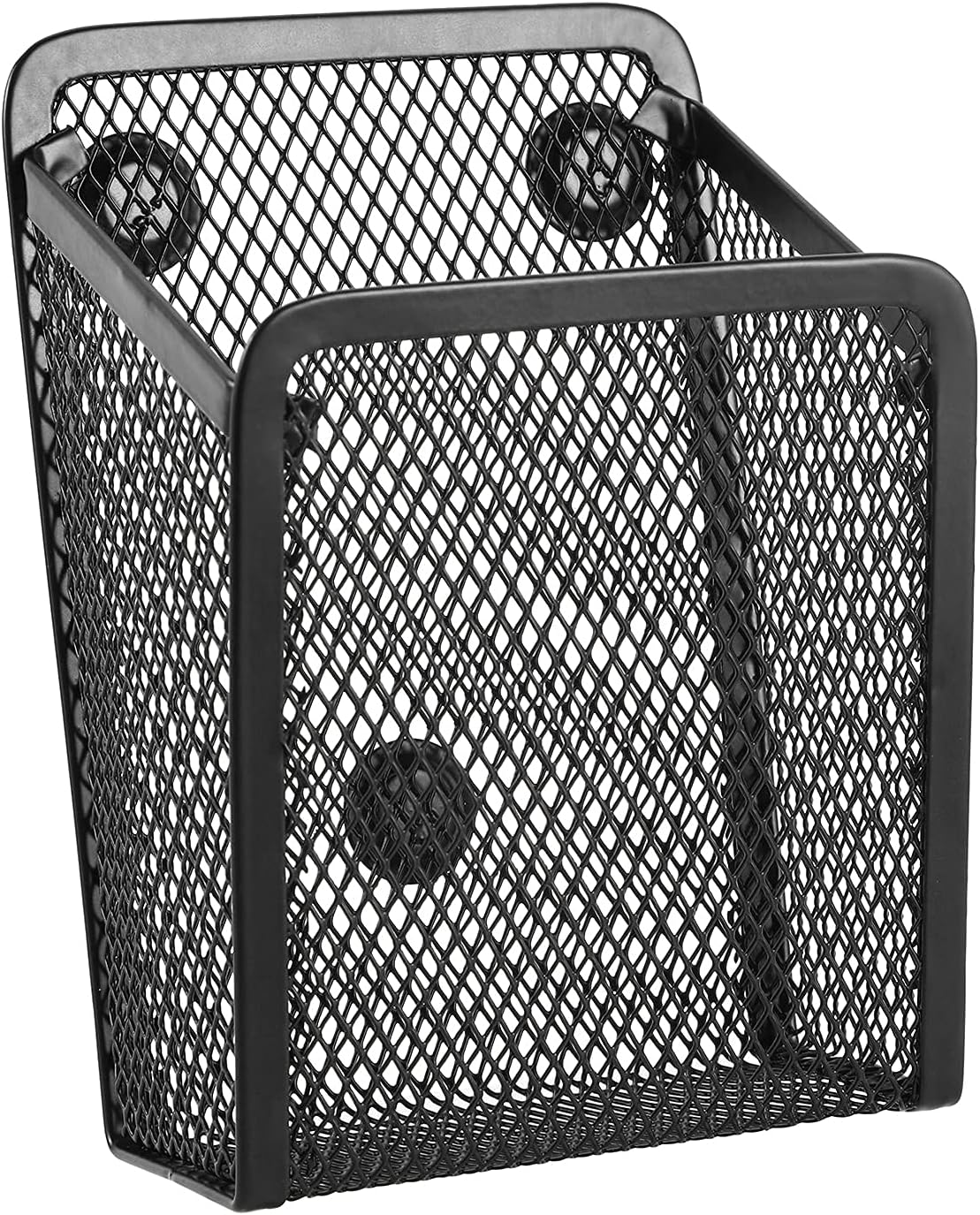 Magnetic Pencil Holder,Mesh Stainless Steel Pen Basket, Metal Writing Utensil Storage Organizer for Whiteboard,Blackboard,Kitchen, Locker, Home, or Office | Metal Writing Utensil Storage Organizer for Whiteboard,Blackboard,Kitchen, Locker, Home, or Office