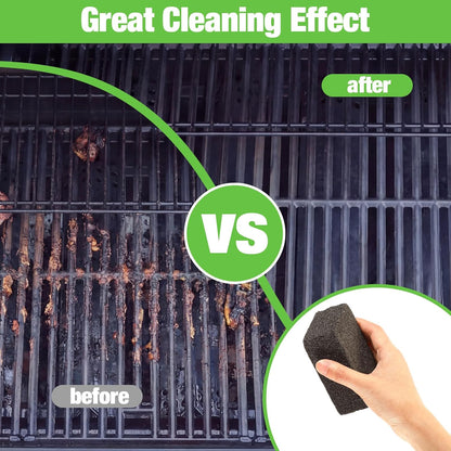 Zhehao 8 Pack Grill Brick Bulk Heavy Duty Pumice Stone Cleaner Tool | Cleans and Sanitizes Restaurant Flat Top Grills, Reusable for Home Restaurant Griddles, Flat Top BBQ Grates Outdoor Cleans