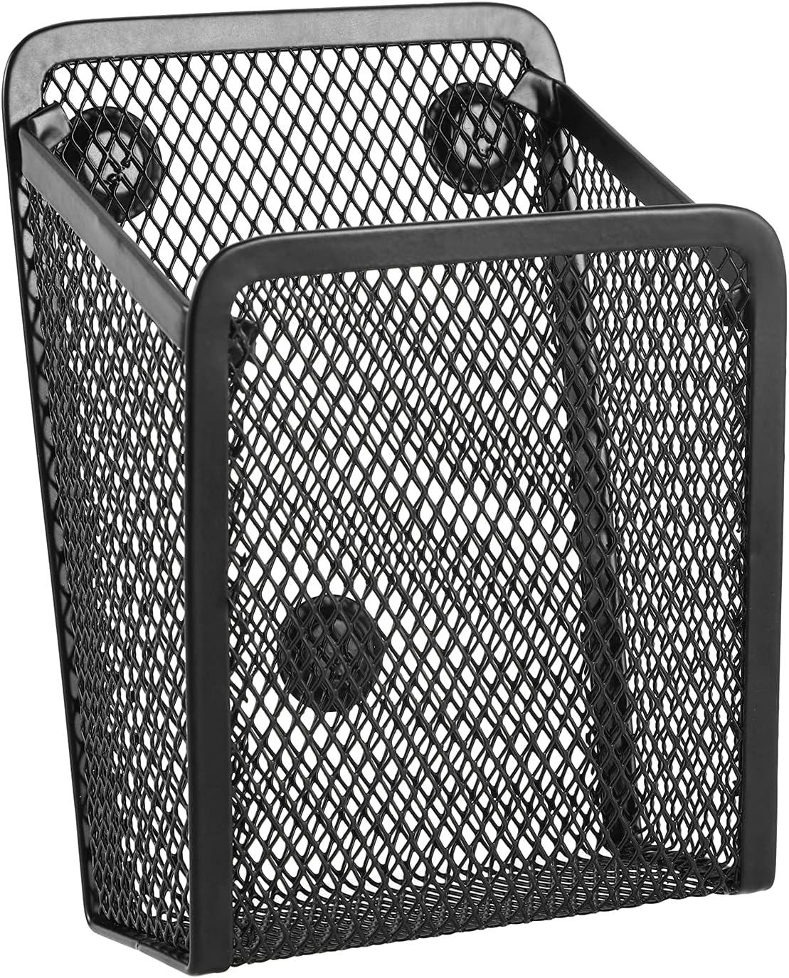 Magnetic Pencil Holder,Mesh Stainless Steel Pen Basket, Metal Writing Utensil Storage Organizer for Whiteboard,Blackboard,Kitchen, Locker, Home, or Office | Metal Writing Utensil Storage Organizer for Whiteboard,Blackboard,Kitchen, Locker, Home, or Office