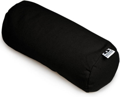 Buckwheat Neck Bolster, Husk Cervical Sleep Roll, Great for use as Body Pillow or in Your Yoga Practice (Burgundy)