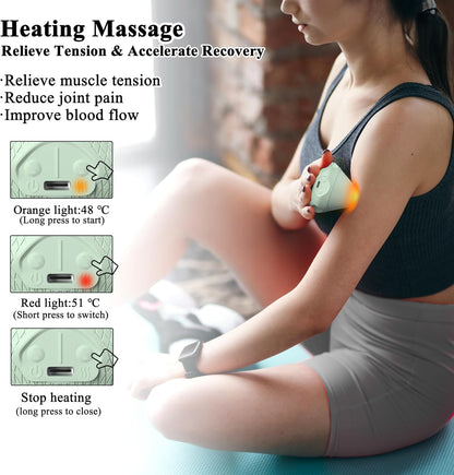 PROIRON Mountable Massage Ball with Suction Cup Pinpoint Deep Tissue Muscle Knot & Sore Relief, Vibration & Heating Trigger Point Massage Tool for Back Neck, Self-Massage Tool