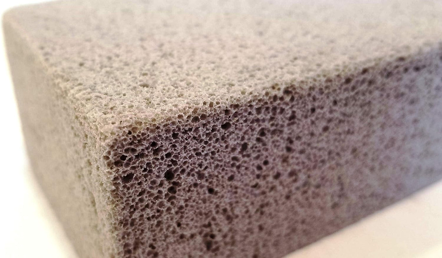 Handy Housewares Grill Cleaning Block - Non-Slip Grip Natural Pumice Stone BBQ/Flat Top Griddle Cleaner Brick (1-Pack)