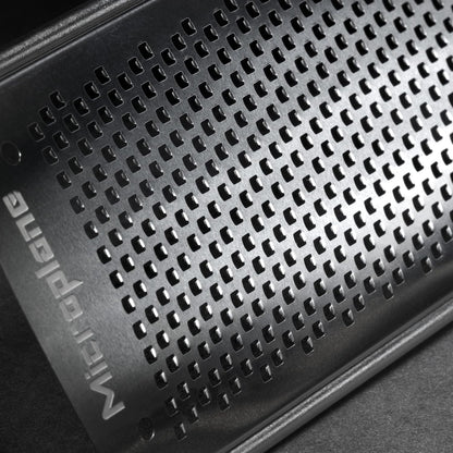 Microplane Gourmet Series Cheese Grater with Soft Touch Handle (Extra Coarse, Black)