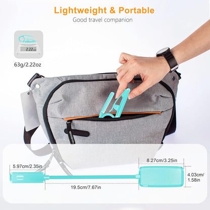 Gritin 9 LED Rechargeable Book Light for Reading in Bed | Eye Caring 3 Color Temps,Stepless Dimming Brightness,80 Hrs Runtime Small Lightweight Clip On Book Reading Light for Studying