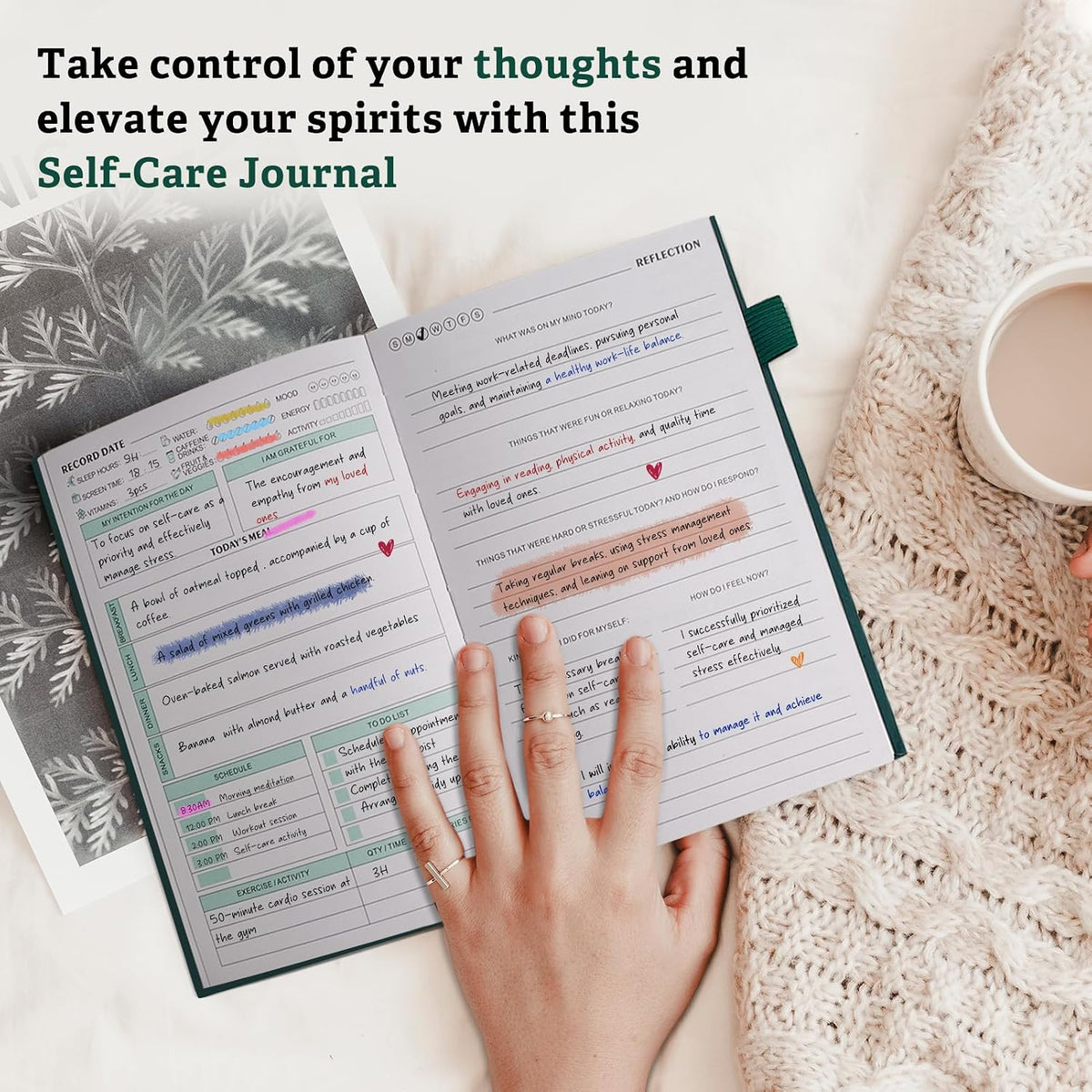 Mental Health Journal for Women and Men, 91 Days Anxiety & Guided Journal