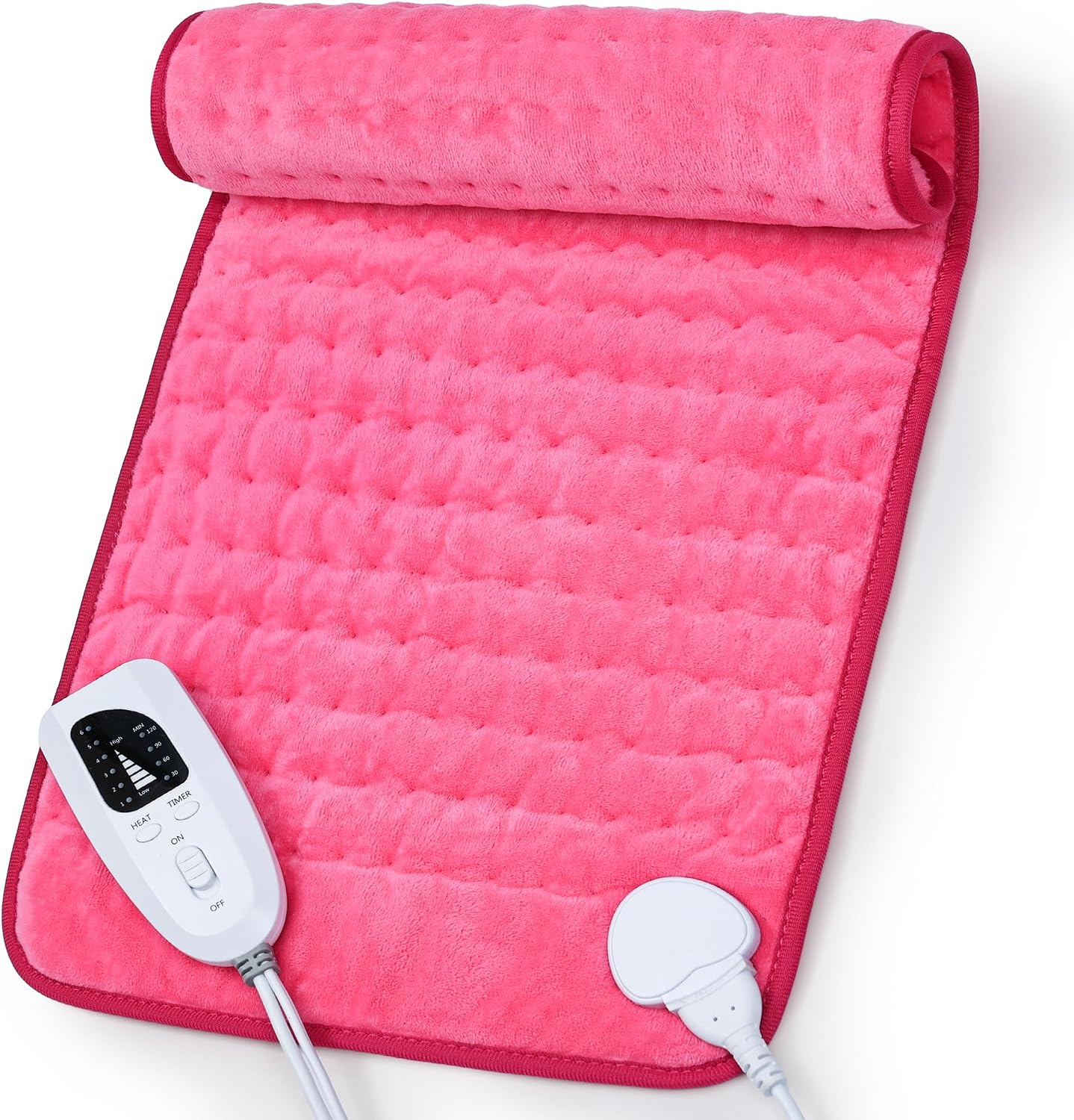 Heating Pad,Heated Blanket,Heating Pad for Back Neck,Grey,24x12 Inch | Electric Heating Pad,Dry/Moist Heat Heating Pads,Heating Pads for Shoulder,Abdomen,Heat Pad for Women Men,Birthday Gift