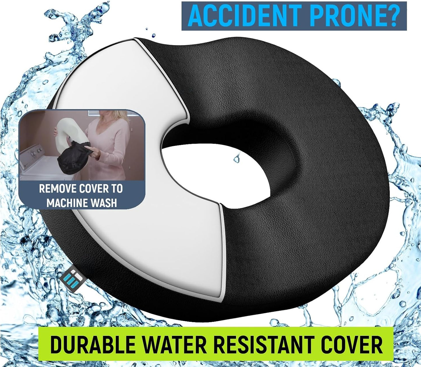 PT ENDORSED Donut Pillow for Tailbone Pain Relief Cushion - Coccyx & Hemorrhoid Pillow for Sitting - Donut Seat Cushion for Pressure Relief, Prostate, Postpartum, Pressure Sores, Lifting Cushions