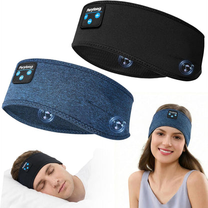 Perytong 2 Pack Sleep Headphones, Sleeping Headphones | Bluetooth Headband with Ultra-Thin HD Stereo Speaker, Wireless Headphone for Sports, Insomnia, Yoga, Air Travel, Meditation