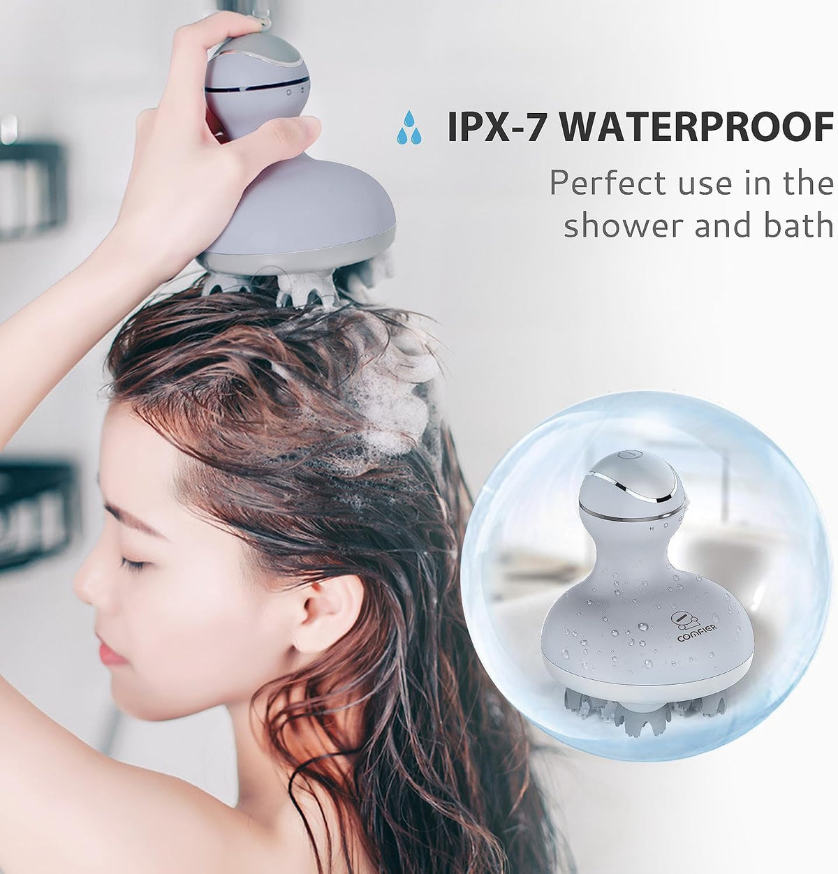 COMFIER Scalp Massager for Hair Growth, Electric Head Massager, Tangle-Free