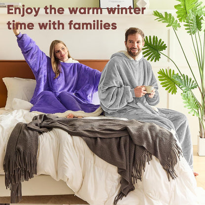 yescool Wearable Blanket Hoodie as Christmas Birthday Gifts for Women Mom - Colors B