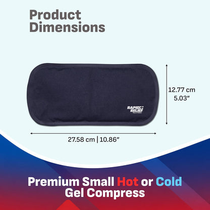 Rapid Relief Hot or Cold Gel Compress, 5x11 Ice Pack for Pain Relief Injury