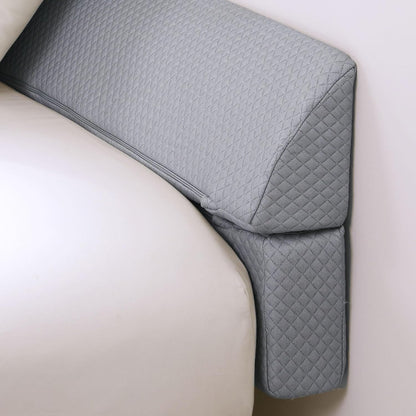 HOMBYS Wedge Pillow Headboard for Bed Gap,Foldable Bed Wedge Gap Filler Queen Size,Matterss Gap Filler,Multi Functional Bed Crack Pillow, Fill The Gap (0-7") Between Your Headboard and Mattress,White