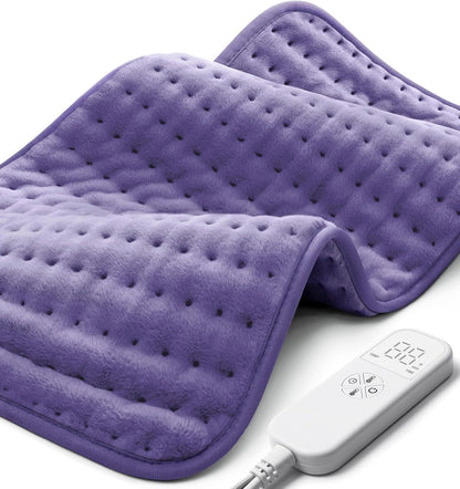 Heating Pad for Back Pain Relief, Extra Large 17"x33" Electric Heat Pad with 6 Heat Settings, 4 Timers, Auto Shut-Off - Machine Washable for Neck Shoulder Cramps, Christmas Gift for Women Mom Wife