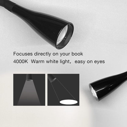 Wall Mount Reading Light, Focused Book Light for Reading in Bed, 5 Dimming, USB Output, 4 Hours Auto Off, Touch Control, Flexible Gooseneck Headboard Reading Lamp, Easy to Install White | Focused bedside light with touch dimming, flexible gooseneck, USB
