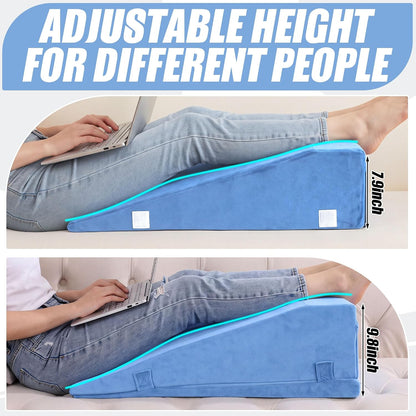 ROYALAY Leg Elevation Pillows for After Surgery, Adjustable Height Knee Surgery Recovery Equipment, Knee Replacement Recovery Aids for Hip Ankle Pain Relief Patent Pending