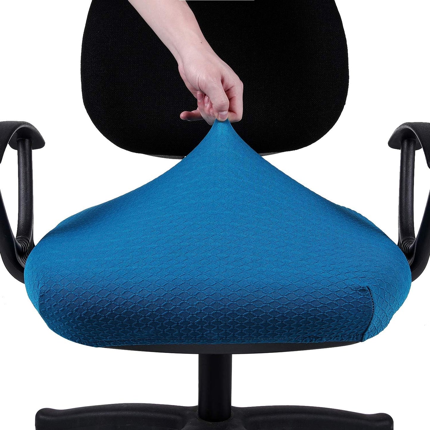 Smiry Office Computer Chair Armrest Covers, 2PCs Anti-dust Arm Rest Pad | Removable Washable Desk Chair Arm Pad Covers, Grey
