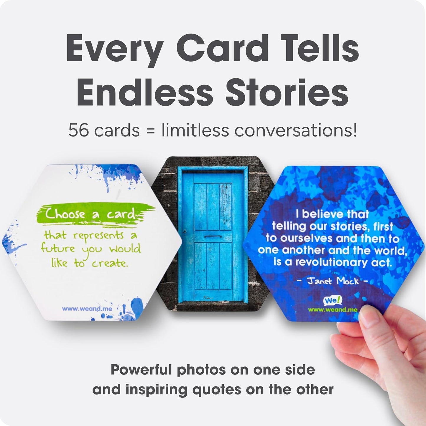 We! Connect, Ice Breaker Conversation Cards for Teams,10+ Activities | 20 fun, 20 deep & 20 self-reflection cards with10-plus activity guides & videos for workplace & education, featured by TEDx