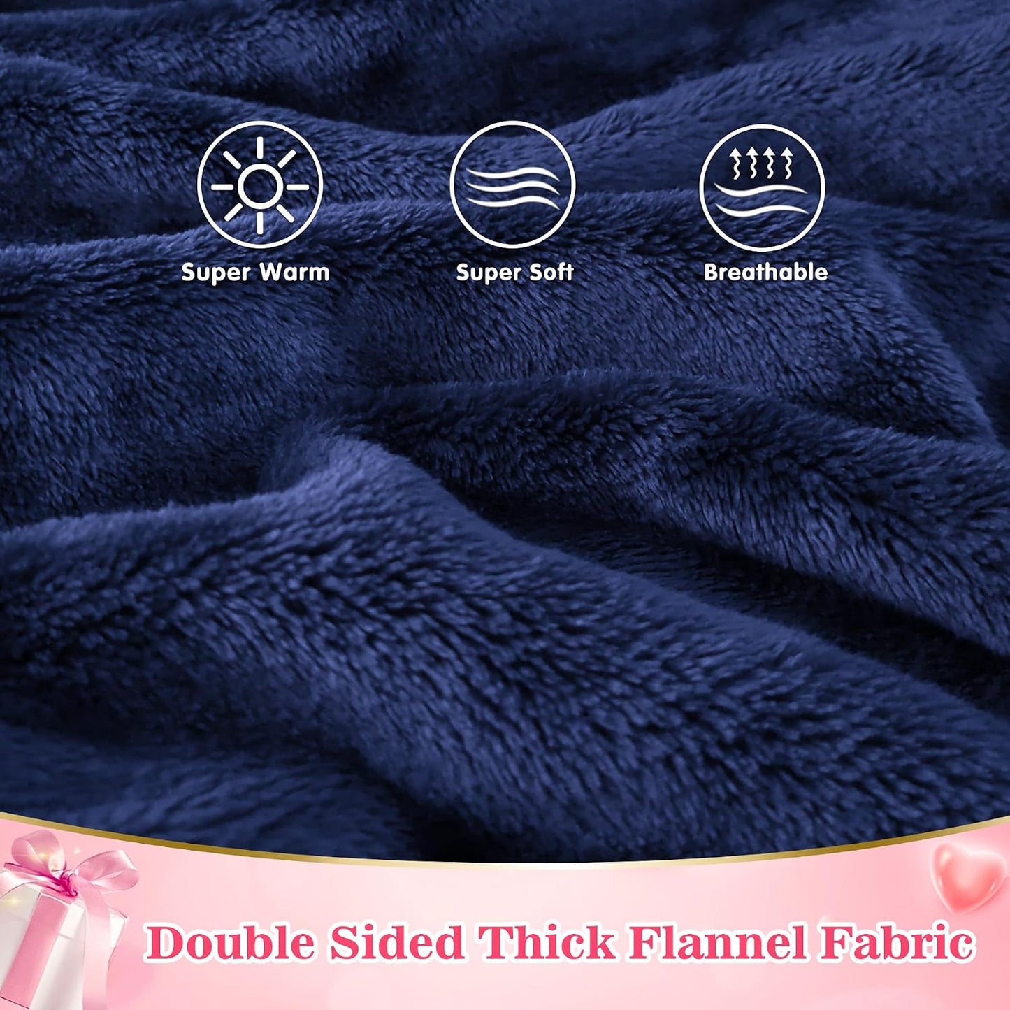 Wearable Blanket Sweatshirt Gifts for Women and Men, Warm and Cozy Giant Blanket Hoodie, Thick Flannel Blanket with Sleeves and Giant Pocket - Dark Gray
