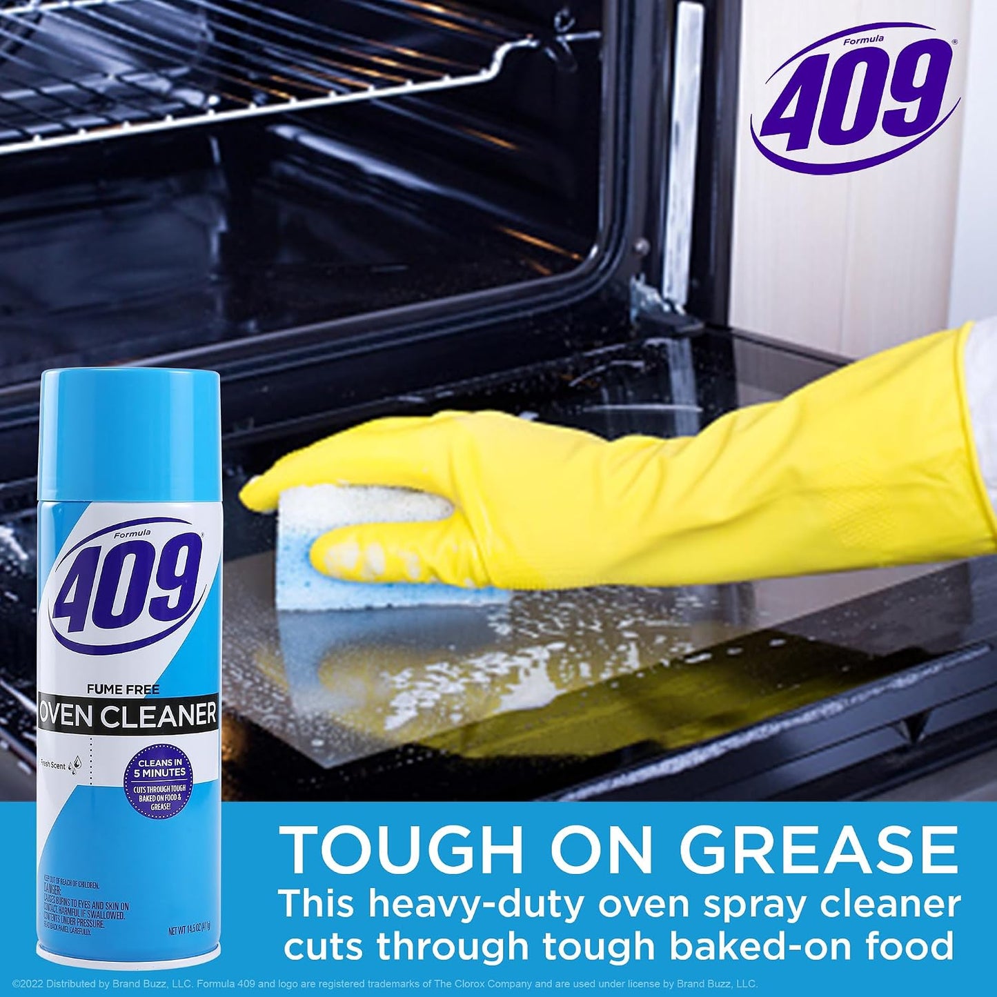 Formula 409 Heavy Duty Oven and Grill Cleaner Spray, Lemon Scent, 14.5 Oz
