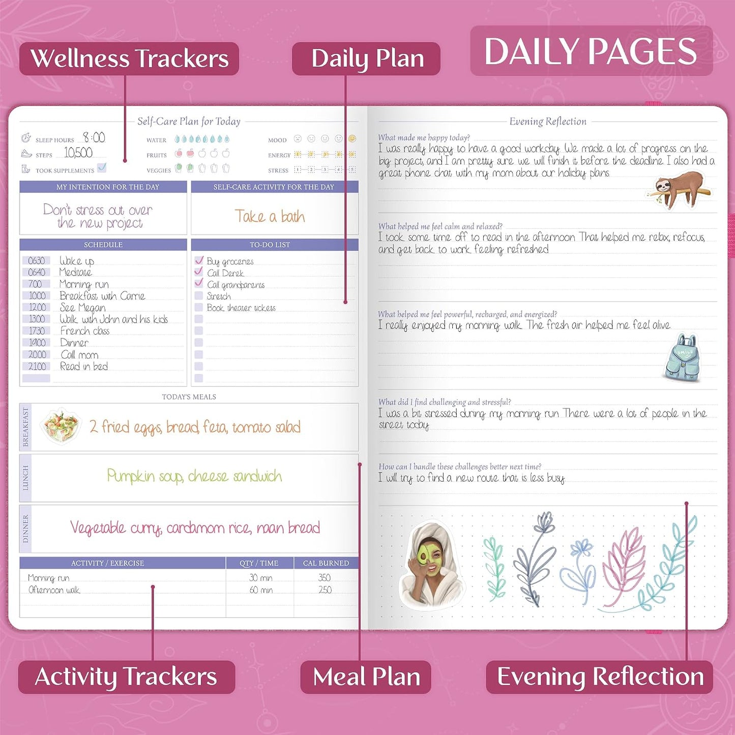 Legend Self-Care Journal – Guided Daily Reflection Journal to Support Mental & Physical Health – Daily Mood, Meditation & Personal Development Notebook – 7.1x10.5”, Lasts 3 Months (Turquoise)