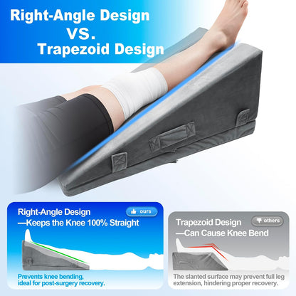 Leg Elevation Pillows After Knee Surgery(Single Leg), Keep Knee Straight