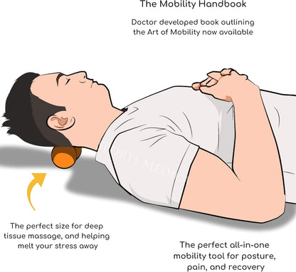 Lacrosse Ball for Myofascial Release, Trigger Point Massage Therapy | Best For Neck & Shoulder Pain, Video Series & eHandbook Included