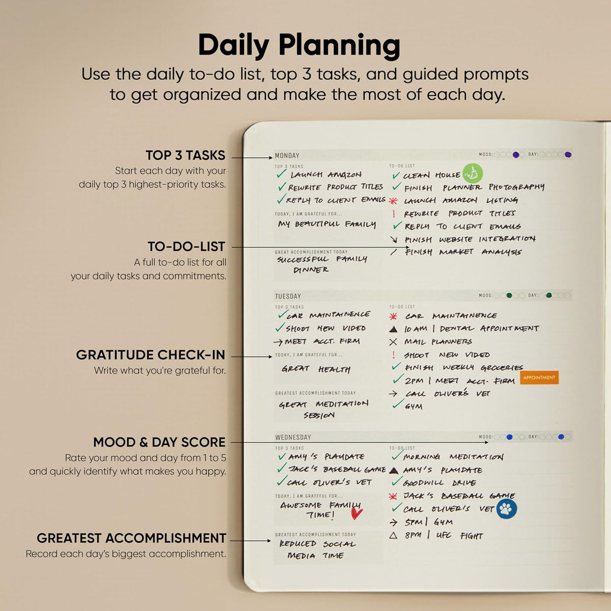 Dated, 2026 Planner, 5.8” x 8.3” - The #1 Productivity Planner to Achieve Your 2026 Goals - Planner 2026-2027 by PRODUCTIVITY STORE (A5, GREY)