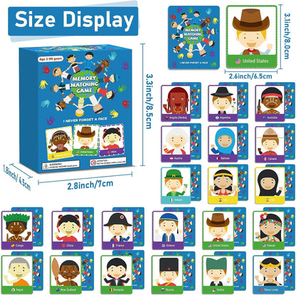 gisgfim 100 PCS Memory Matching Game Famous Paintings Concentration Memory Card for Adults Learning Educational Game A Fun & Fast Artworks Theme Matching Games