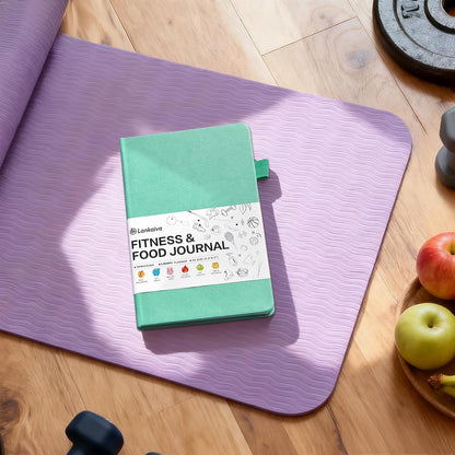 Food Journal & Workout Log Book, 90 Day Fitness Journal Tracker Diary