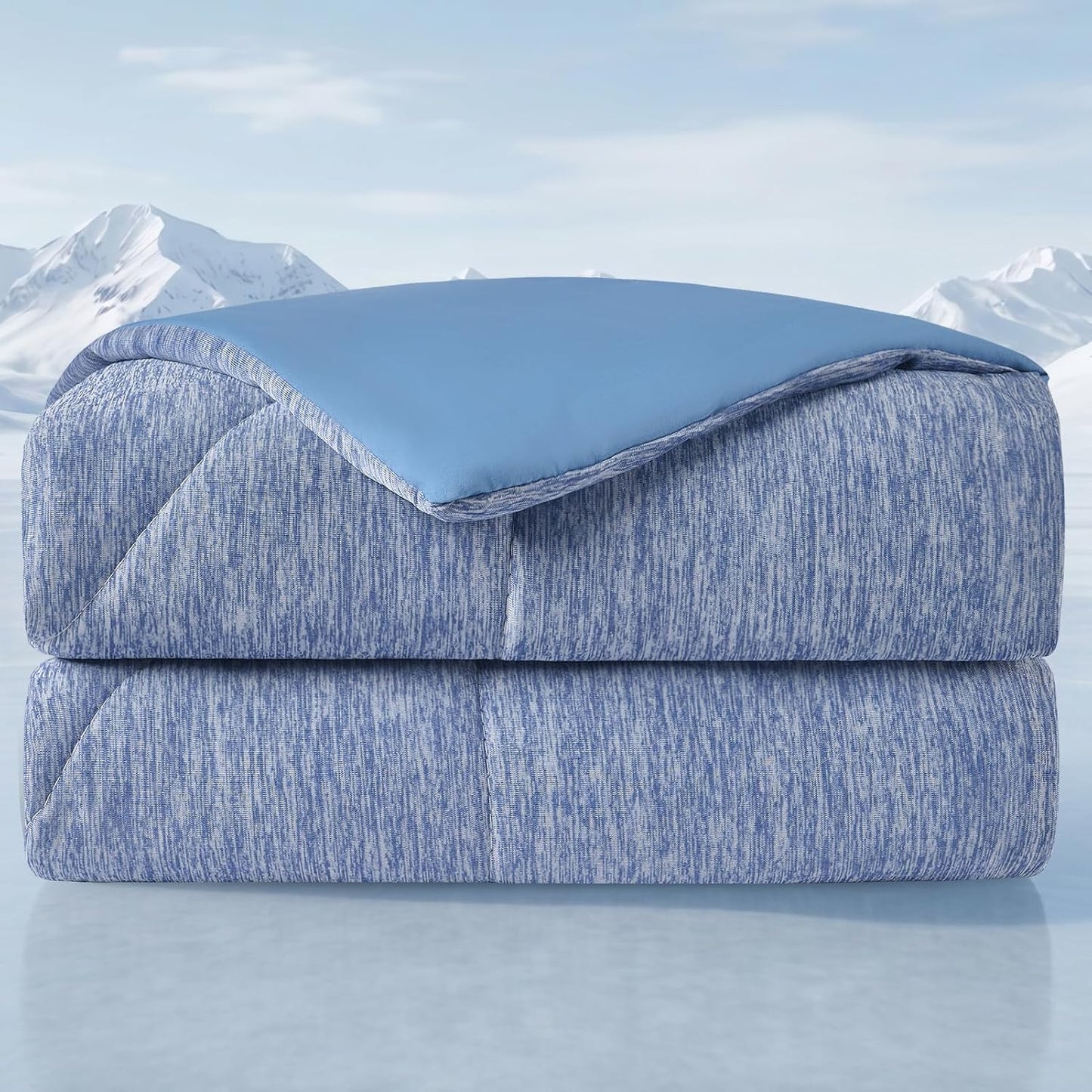 VK VK·LIVING Cooling Comforter King Size, Summer Cooling Blanket for Hot Sleepers and Night Sweats, Double-Sided Q-Max 0.45 Lightweight Breathable Soft Cooling Quilt for Bed Couch, 90"x108", Dark Gray