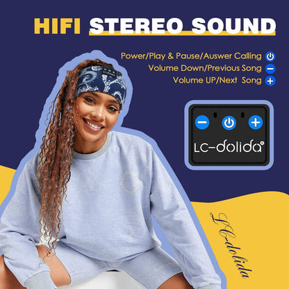 LC-dolida Sleep Headphones Bluetooth Headband