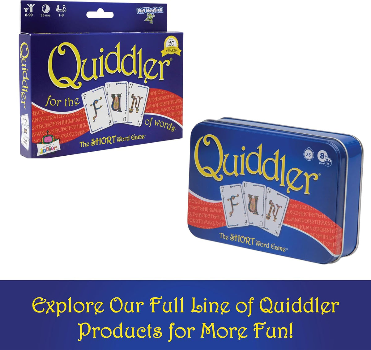 SET Enterprises Quiddler Word Game