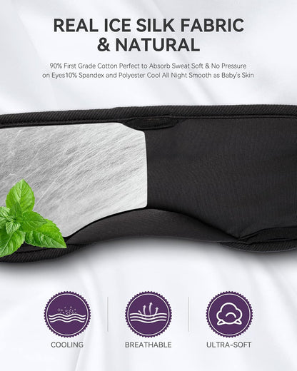 MUSICOZY Sleep Headphones Bluetooth 5.4 Sleep Mask with HD Sound