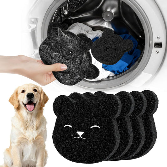 Pet Hair Remover for Laundry, 2026 Upgraded Pet Hair Catcher for Washing Machine, Reusable Dryer Pet Hair Balls and Lint Traps,Effective Dog Cat Fur Cleaner for Bedding,Blankets,Couch,Clothes (4 Pack)