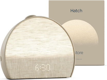 Hatch Restore 3 | Sunrise Alarm Clock, Smart Light, Sleep Audio (Putty) | White Noise Machine & Sunrise Alarm Light, 80+ Sleep Sounds, Screen-Free Bedtime Routine with Meditations via Hatch Sleep App