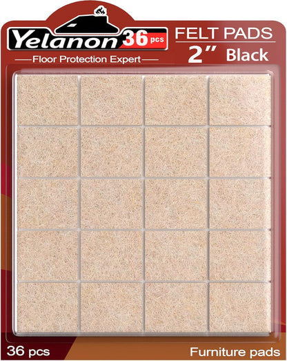 Felt Furniture Pads -56 Pcs(1+2)” Premium Felt Pads for Chair Legs Furniture, Floor Protectors for Hardwood Floors,Brown