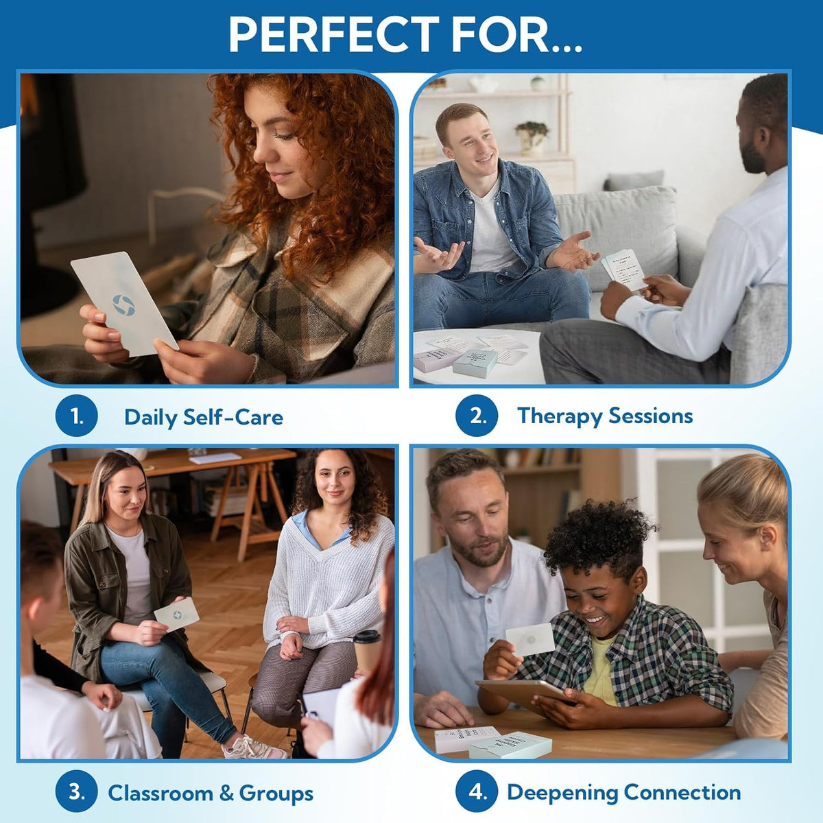 108 Mindfulness Cards for Coping Skills, Emotional Insight Therapy Cards