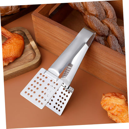 Stainless Steel Tea Bag Squeezer Tongs for Kitchen Food Use Silver | Comfortable Handling, Dishwasher Safe Cleanup, Stainless Steel Build, Silver Finish for Everyday Kitchen Use