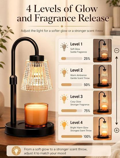Girece Candle Warmer Lamp with Timer and Dimmer Birthday Gifts for Women