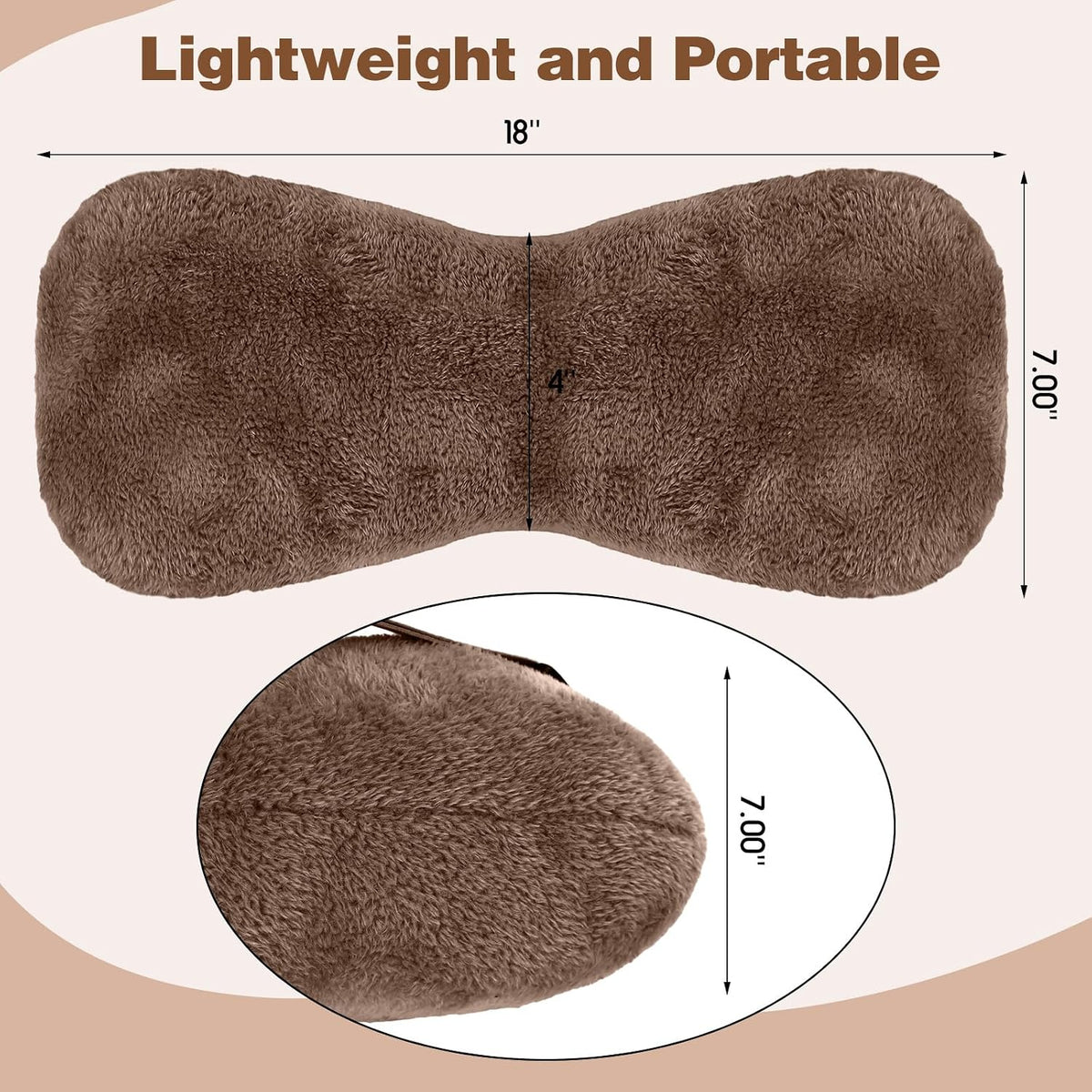 Colingmill 1 Pc Neck Pillow for Recliner Chair Headrest,Grey