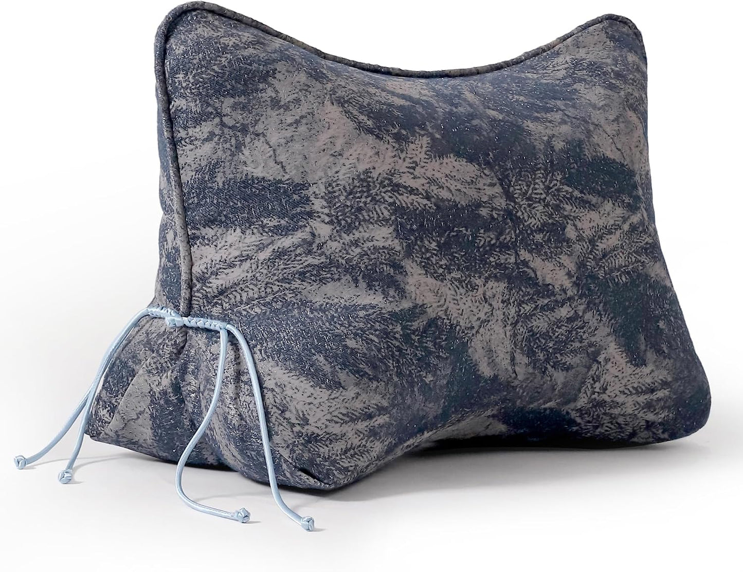 Pat. Pend. Lumbar Support Pillow, Reading Pillow, Moss Green | Back pillow for reading on a couch, sofa, or armchair; triangle cushion with removable, washable cover for lounging