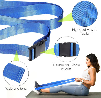 Physical Therapy Strap, Extremity Mobilization Belt, Manual Traction Strap, Adjustable Stretch Straps for Stretching Yoga Leg Shoulder Exercise