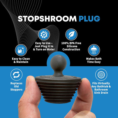 TubShroom Ultra Revolutionary Bath Tub Drain Protector Hair Catcher/Strainer/Snare, Stainless Steel, Stainless Combo