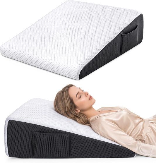 Utopia Bedding Wedge Pillow, Triangle Memory Foam Pillow 24x24x7.5 inches
