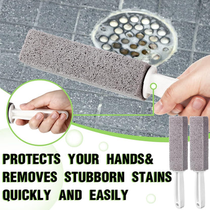 30 Pieces Pumice Toilet Bowl Brush Pumice Stone with Long Handle | Remove Limescale and Rust Toilet Stone Brush Block for Toilets Bath Grout Pool Kitchen Stove Oven Tubs Sinks Showers