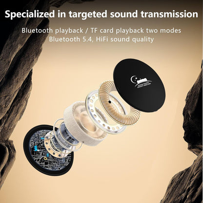 Pillow Speakers for Sleeping,Bone Conduction Speaker,Bluetooth Built-in White Noise Sleep Speaker with TF/Micro SD Offline, Auto-Off Timer,Can Work for 8 Hours,Black